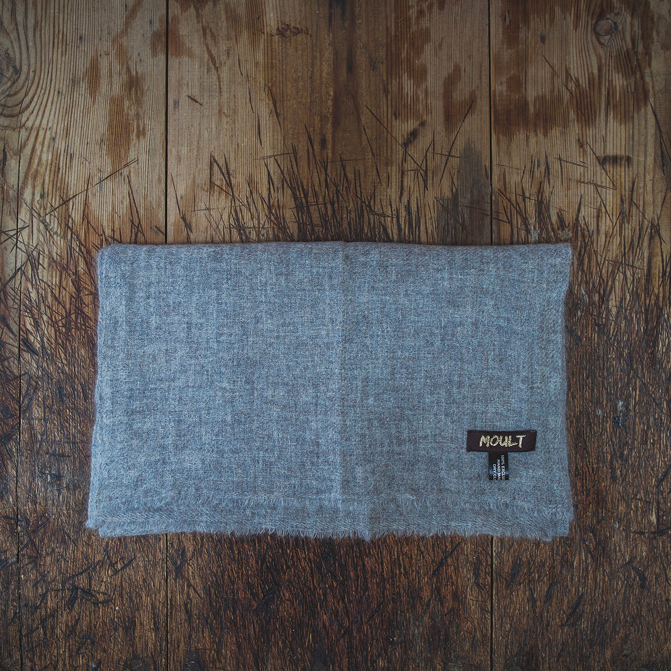 Small Taupe Cashmere Scarf