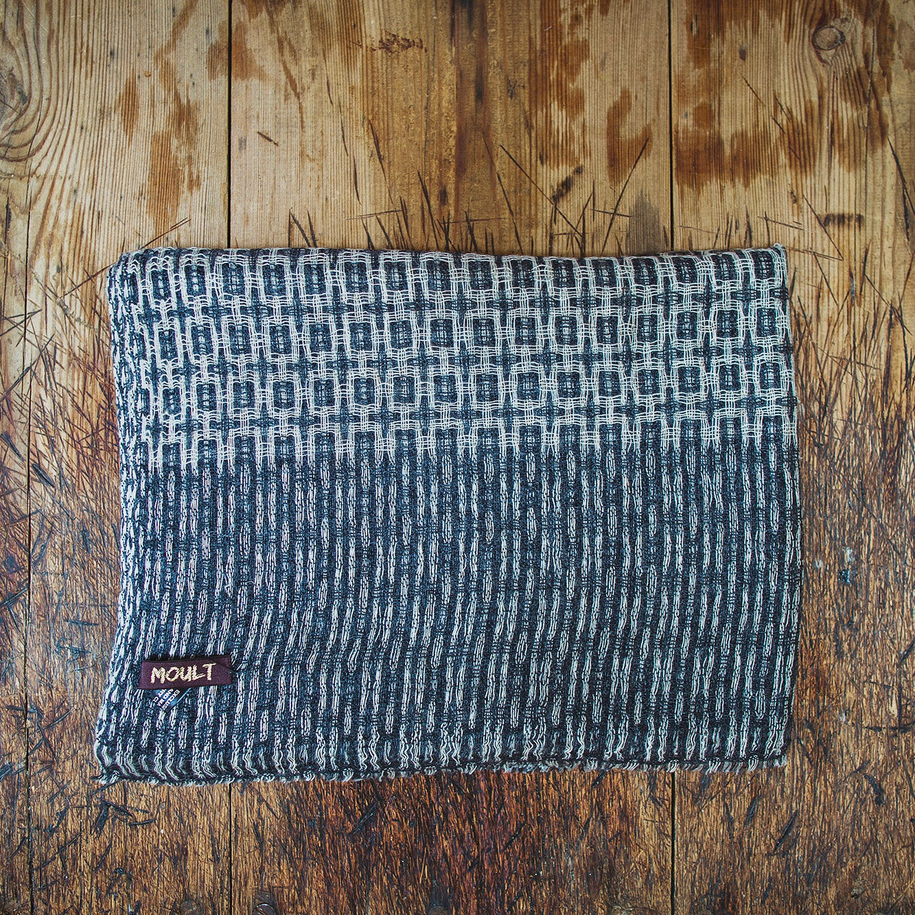 Black And Ivory Large Scarf