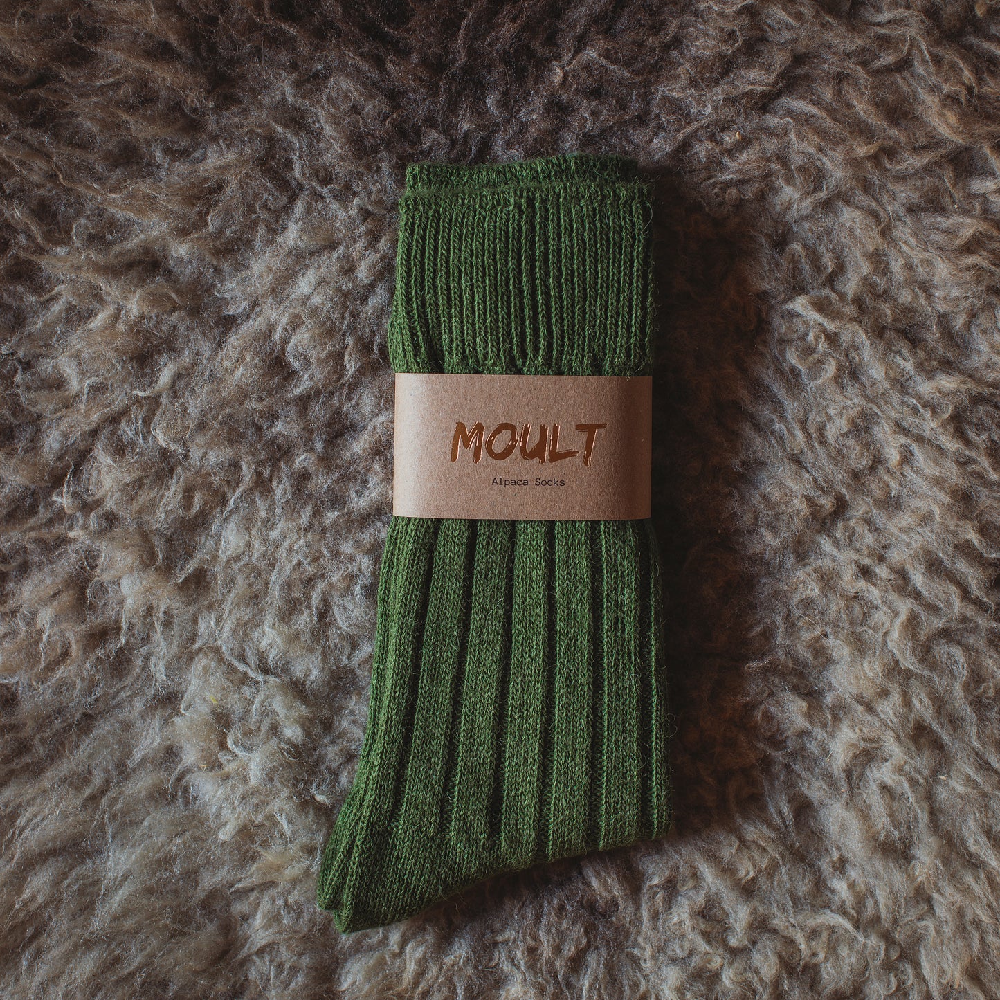 Alpaca Socks In Hunter Green