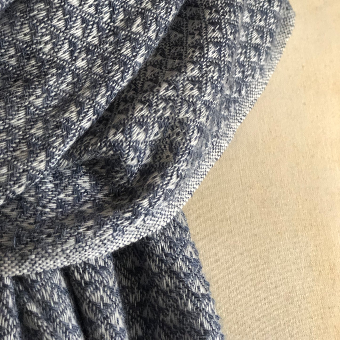 Blue Hash Large Scarf