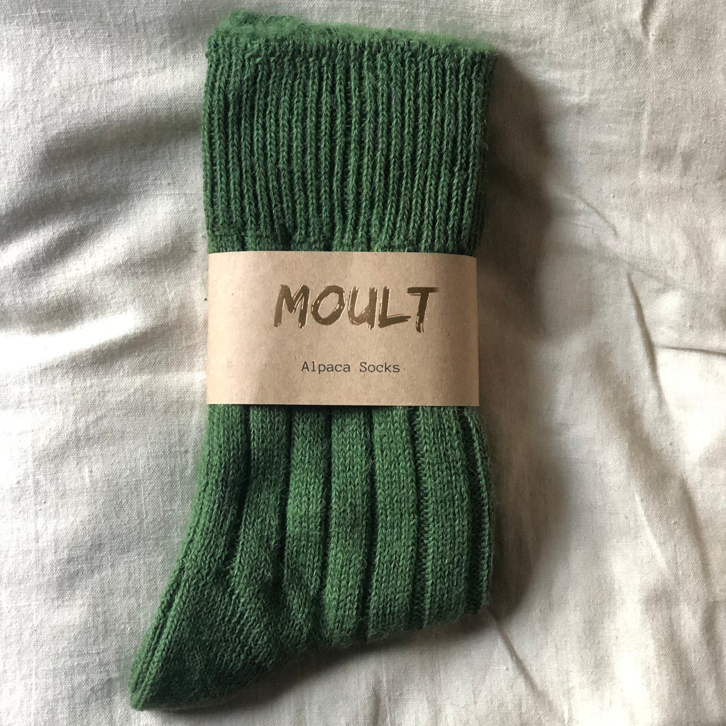 Alpaca Bed Socks - Green