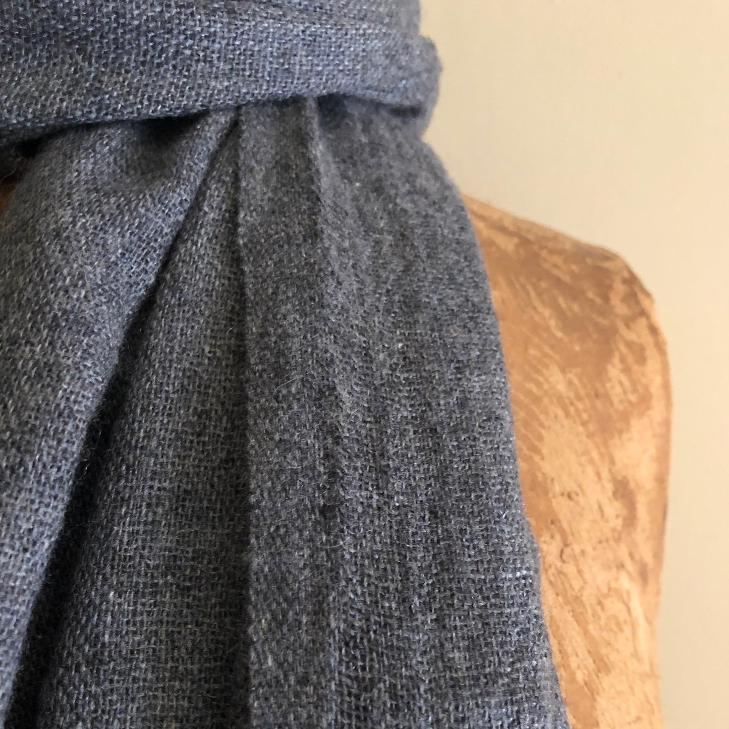 Plain Dark Grey Large Scarf