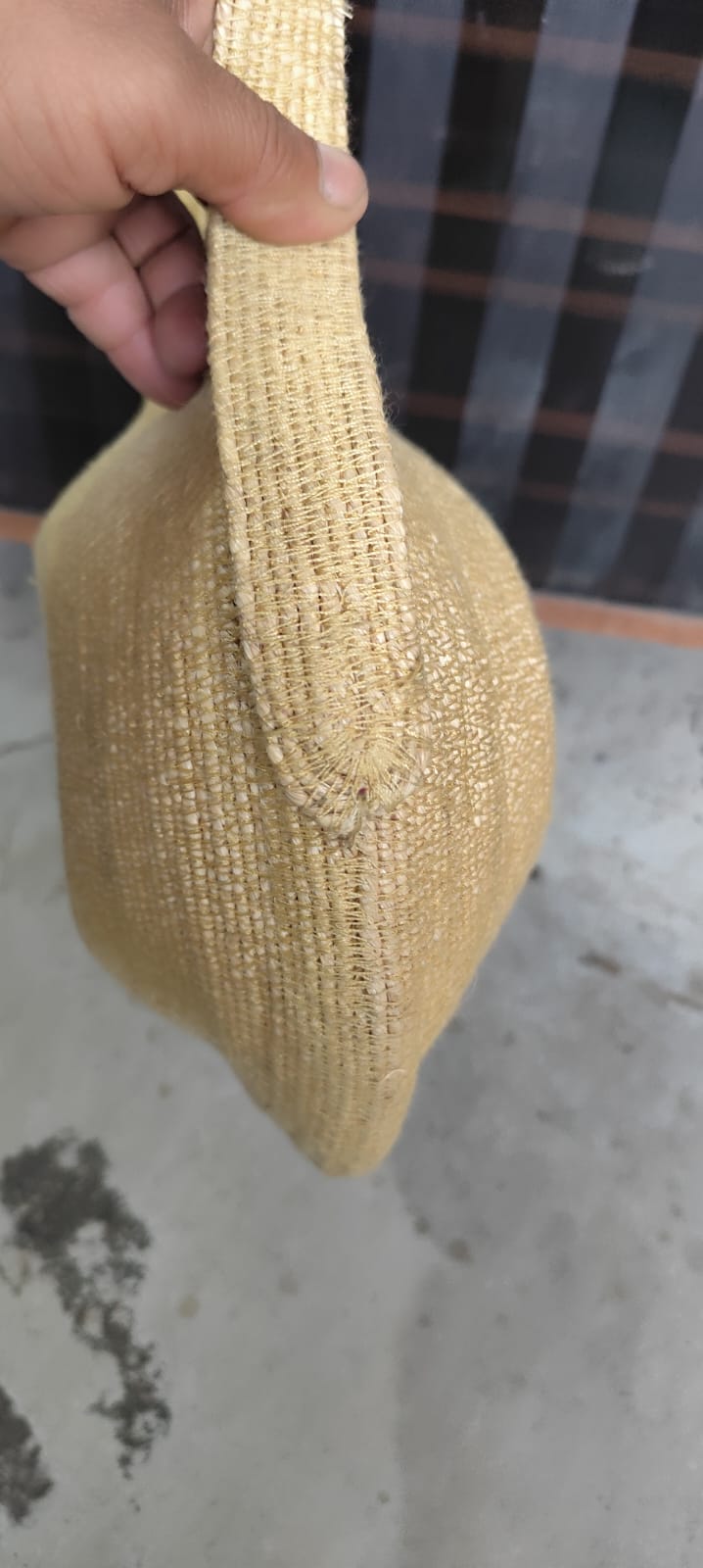 Round Natural Jute Bag