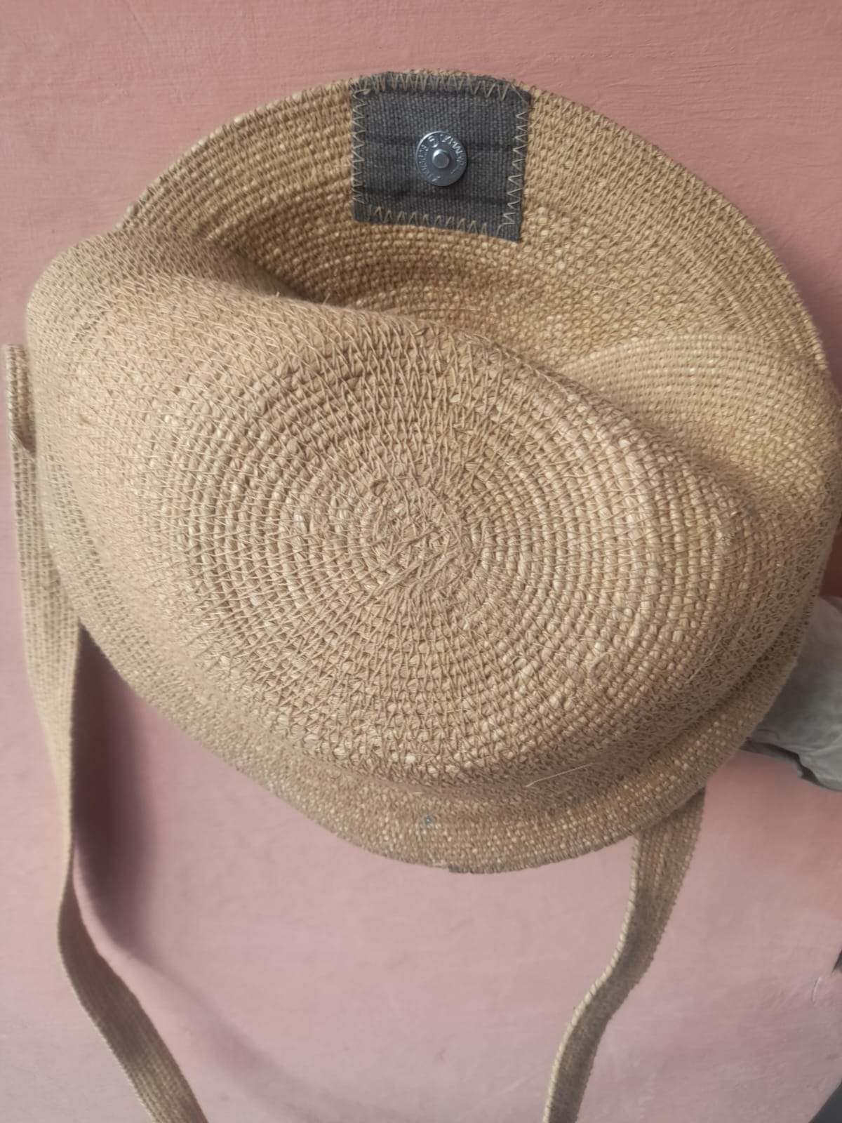 Round Natural Jute Bag