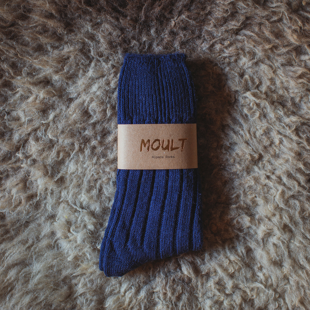 Alpaca Socks In Dark Blue