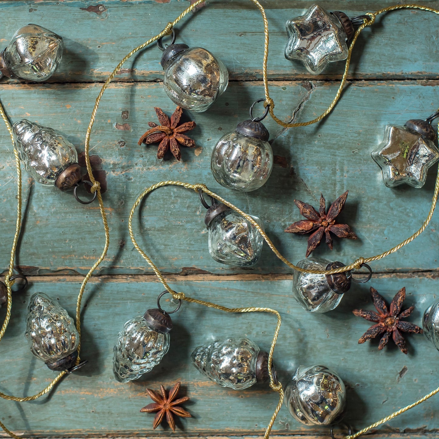 Mini Bauble Silver Garland