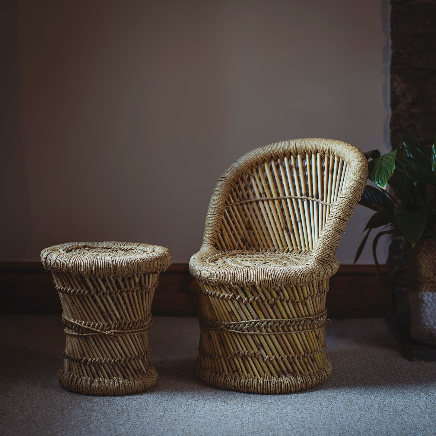 Mini Cane Stool