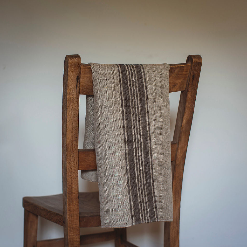 Set Of Two Large Linen Tea Towels