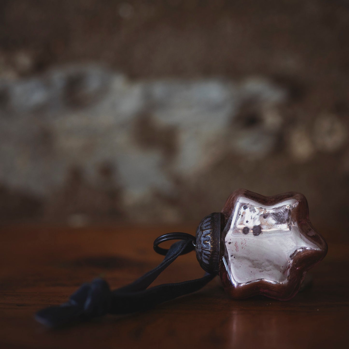 Mini Opalescent Pink Star Bauble