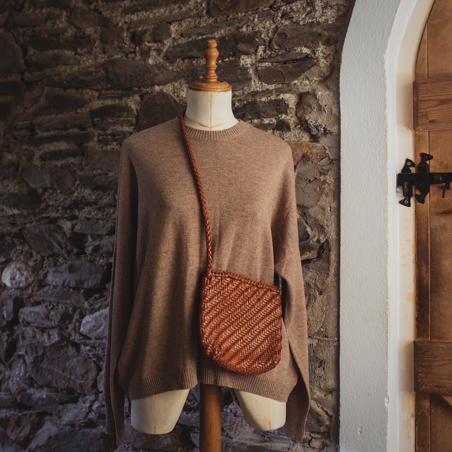 Woven Leather Small Bags