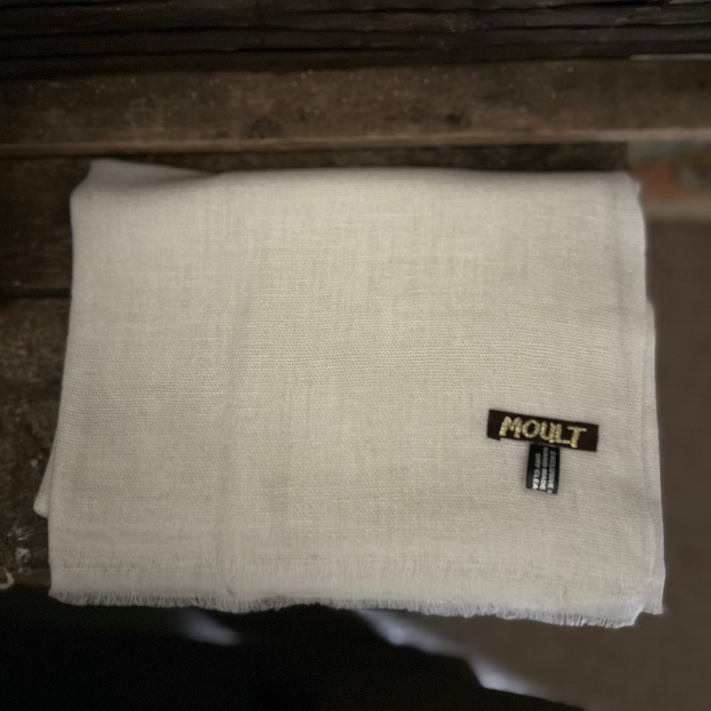 Plain Ivory Large Scarf