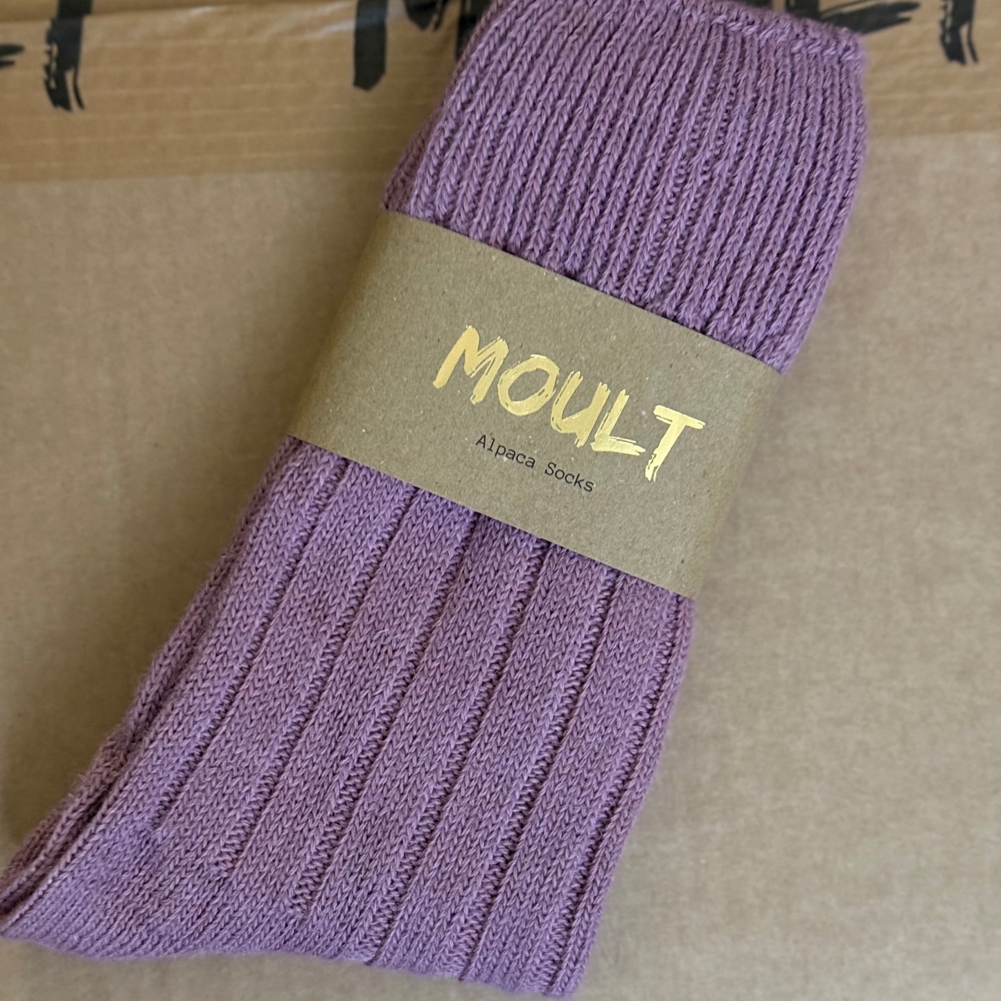 Alpaca Bed Socks - Lilac