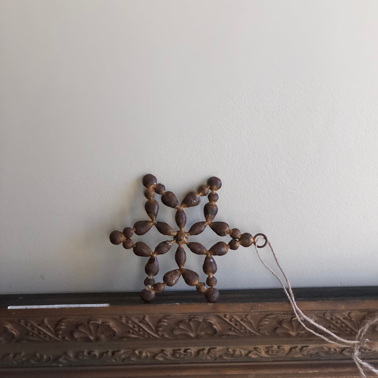 Rusty Rhinestone Star Decoration