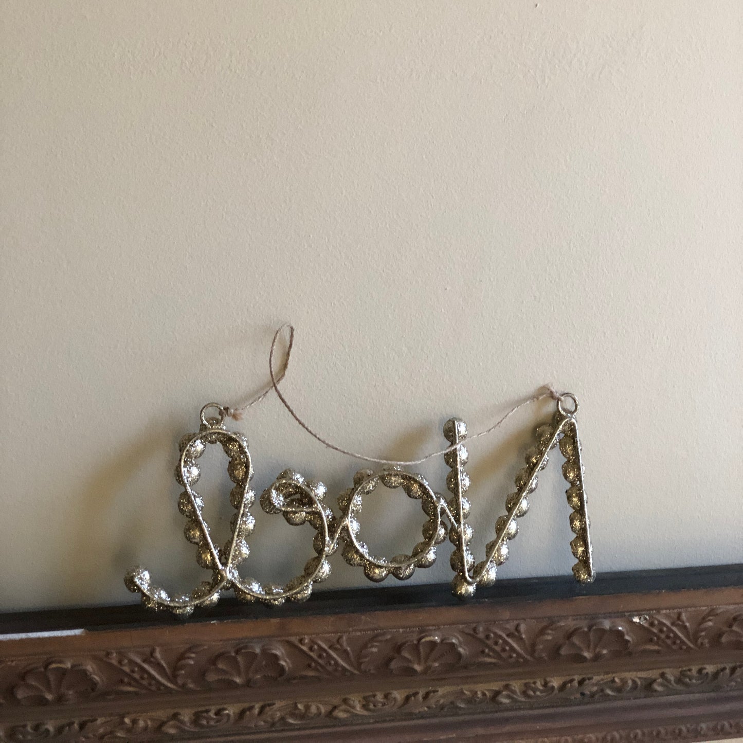 Rhinestone 'Noel' Hanging Decoration