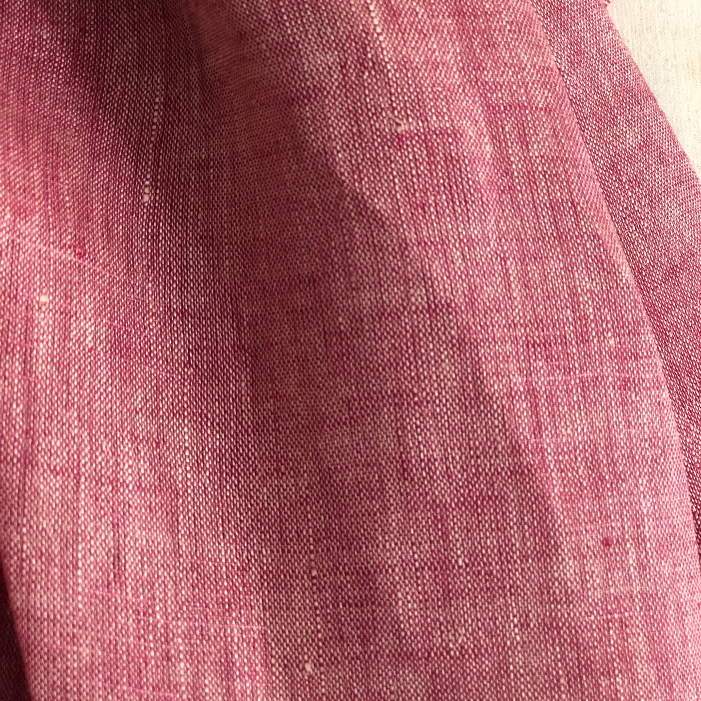 Soft Red Pure Linen Scarf