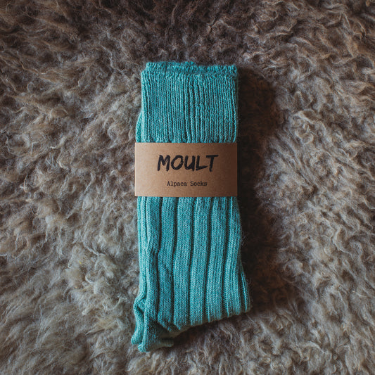 Alpaca Socks In Teal