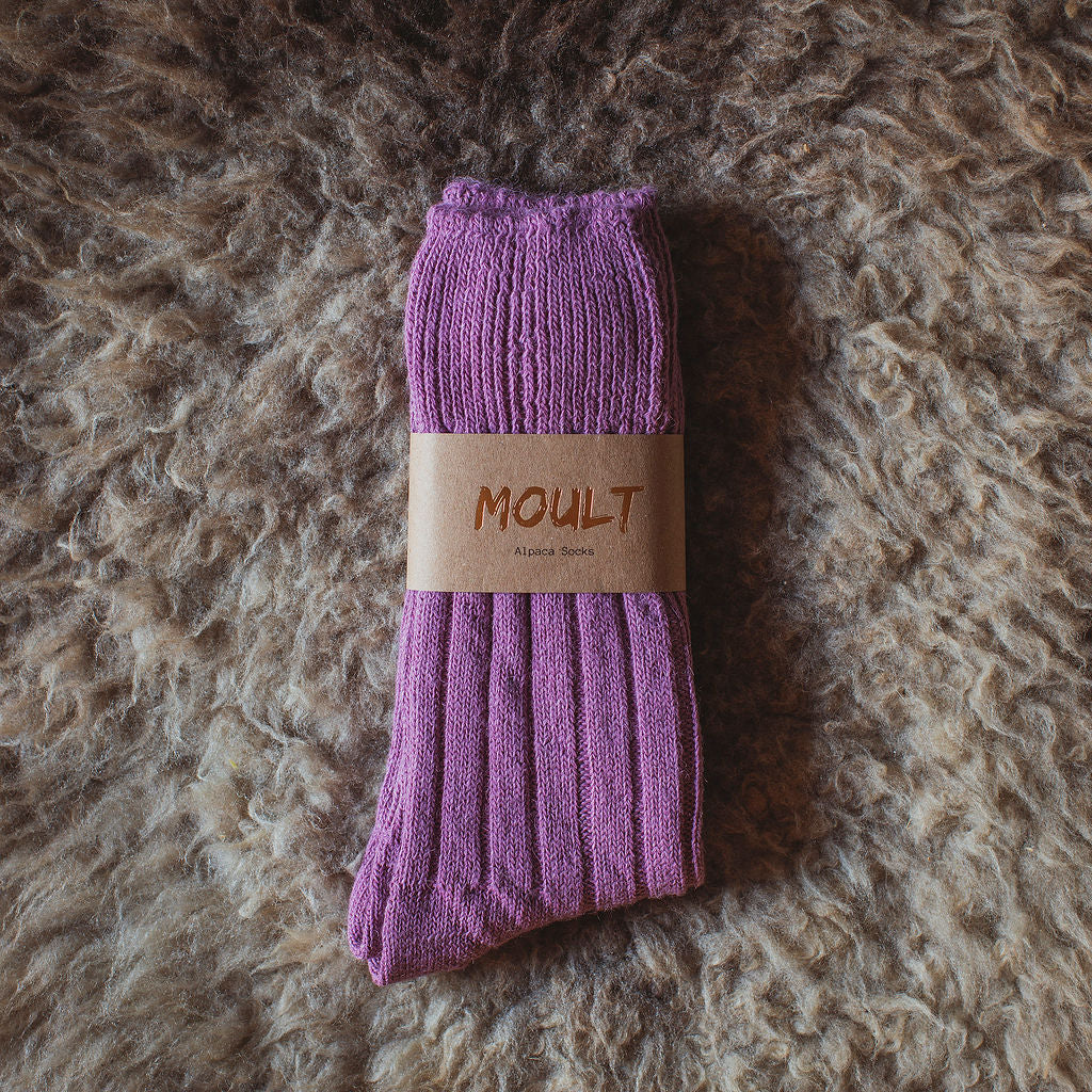 Alpaca Socks In Lilac