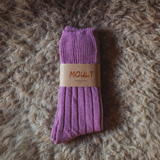 Alpaca Socks In Lilac