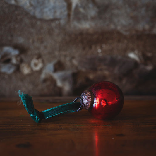 Mini Red Ball Bauble