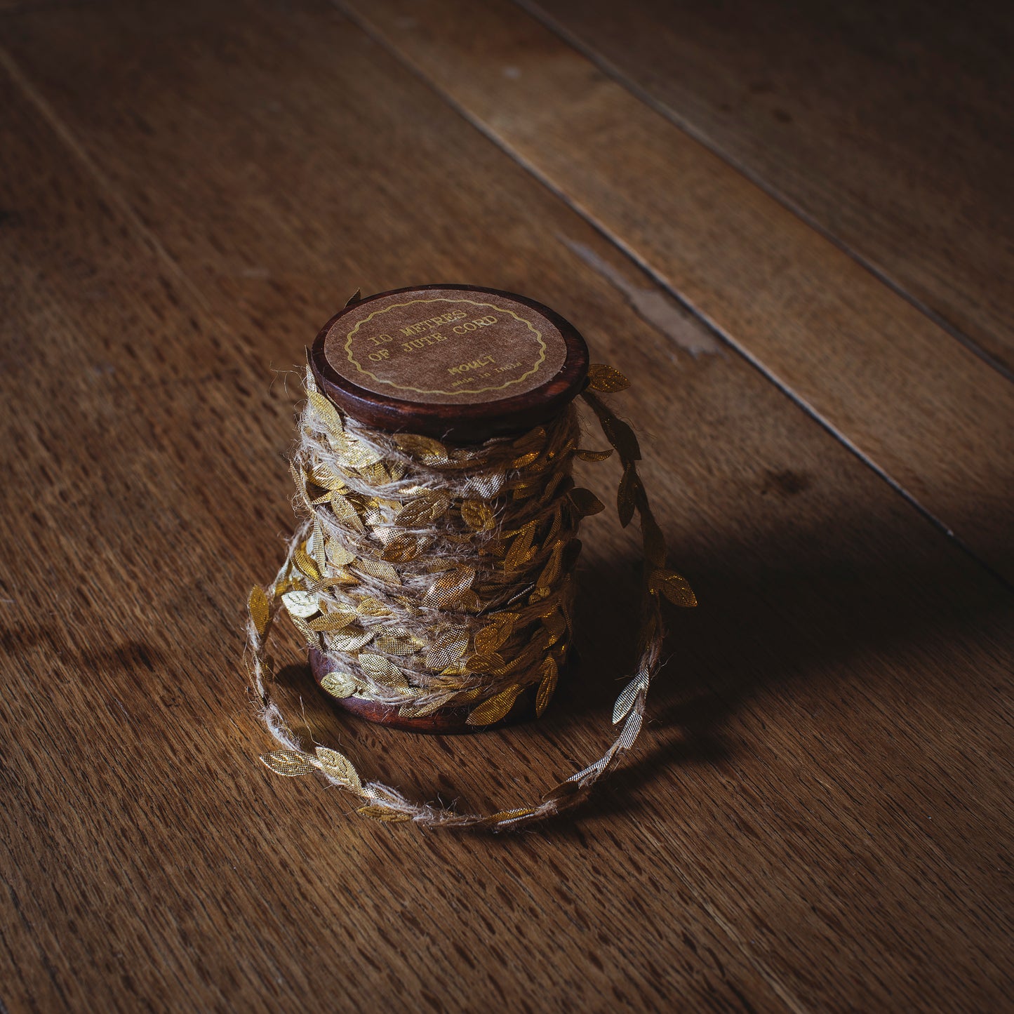 Gold Leaf On Jute Cord