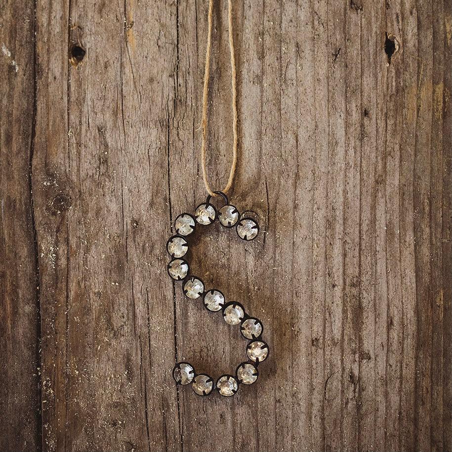 Rhinestone Hanging Letter Decorations
