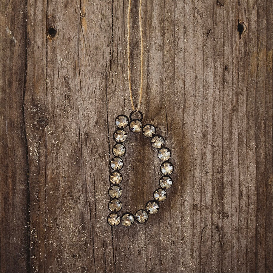 Rhinestone Hanging Letter Decorations