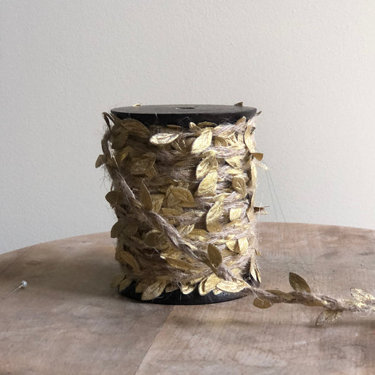 Gold Leaf On Jute Cord