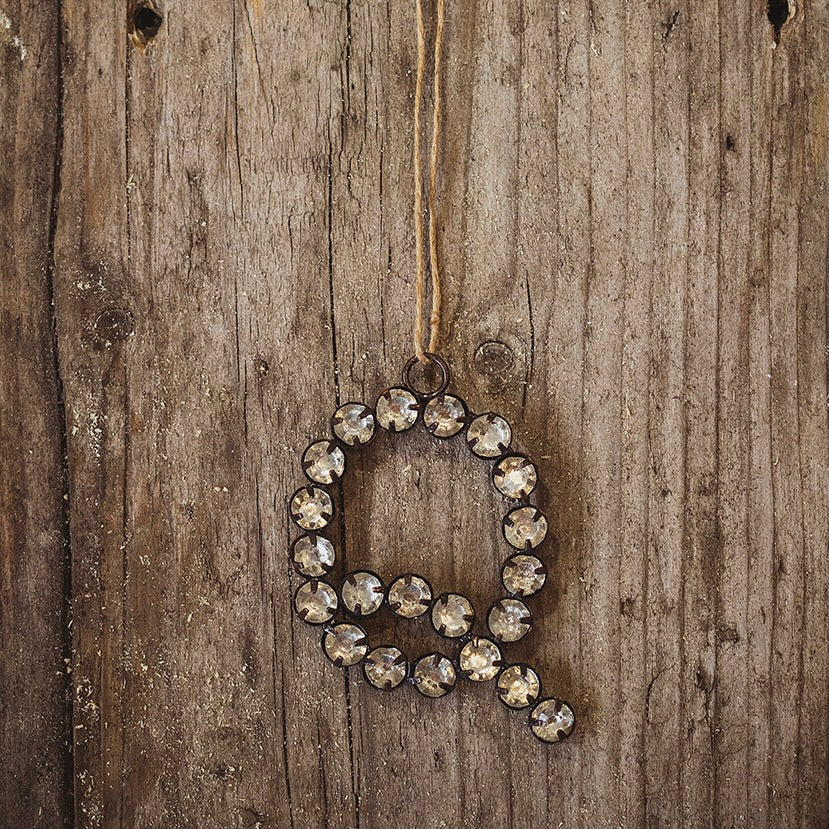 Rhinestone Hanging Letter Decorations