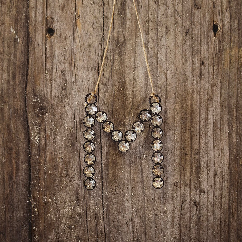 Rhinestone Hanging Letter Decorations