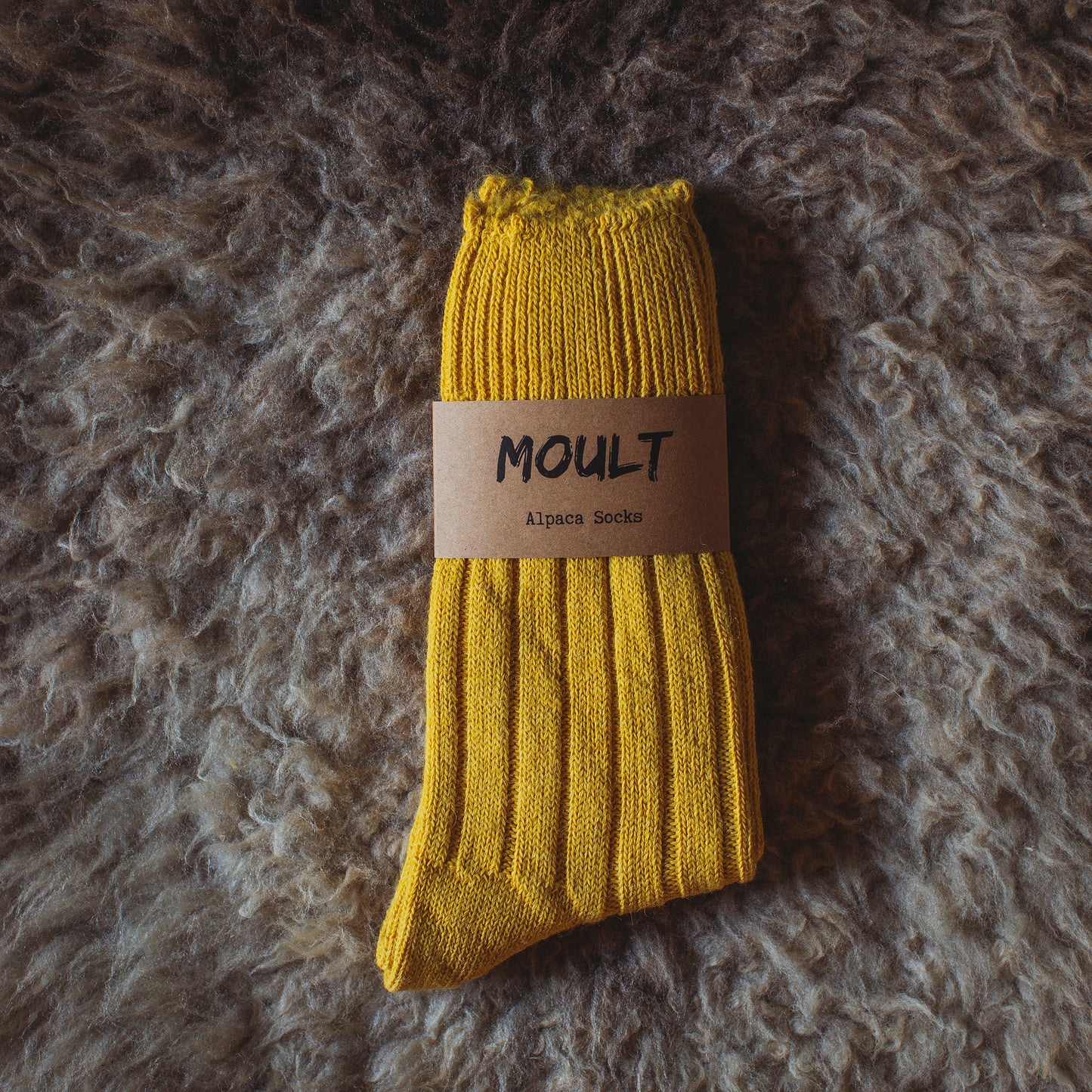 Alpaca Socks In Mustard