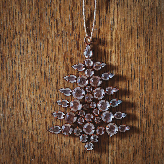 Rusty Rhinestone Tree Decoration