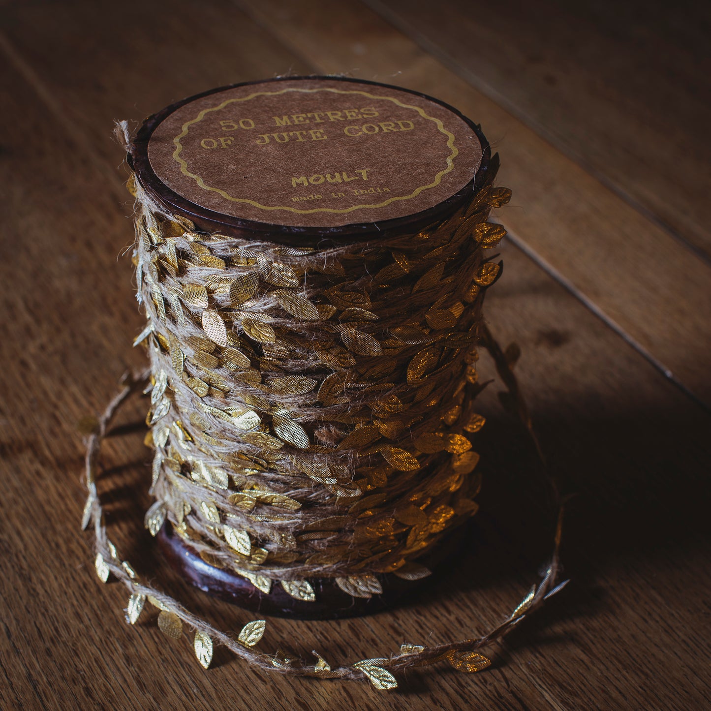 Gold Leaf On Jute Cord