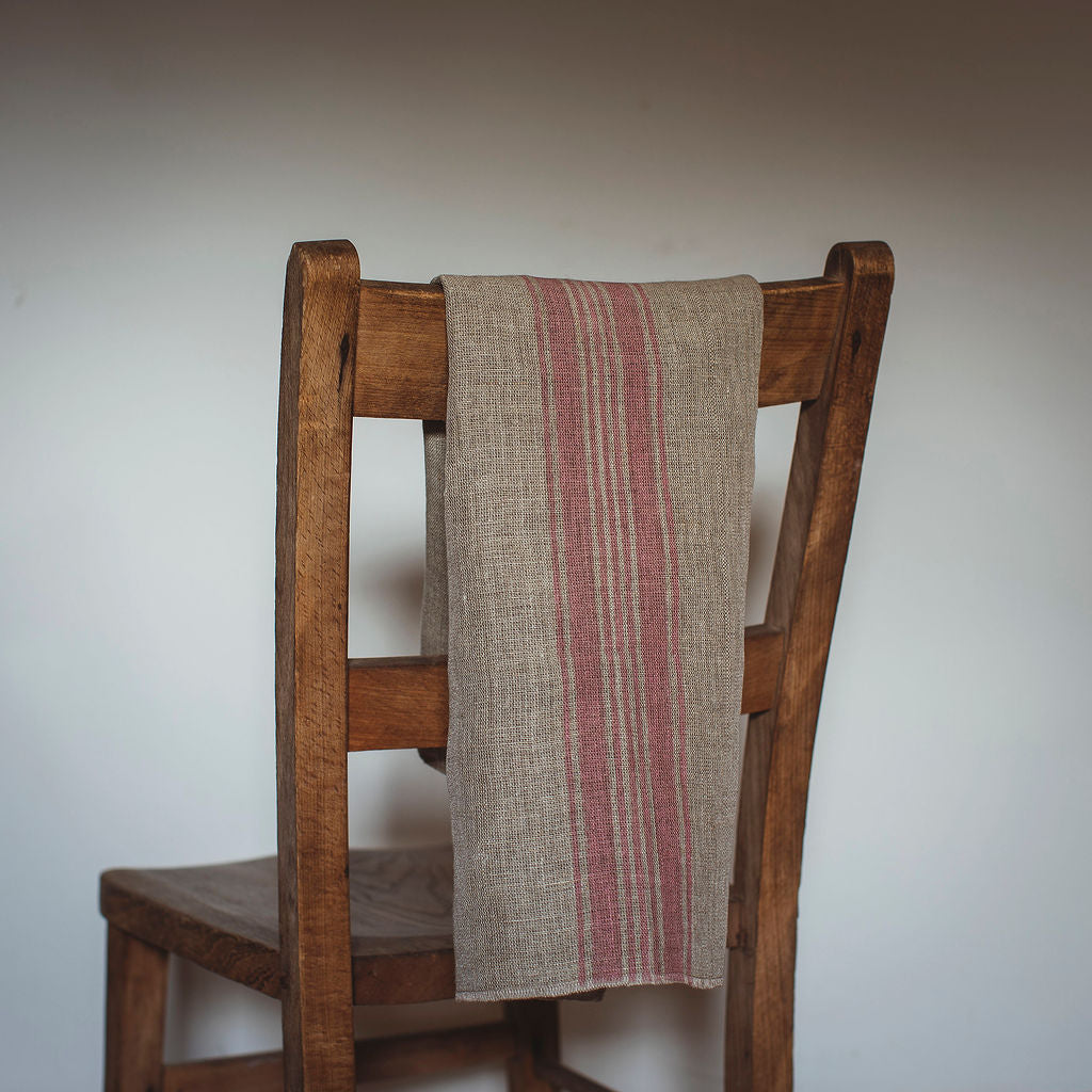 Set Of Two Large Linen Tea Towels