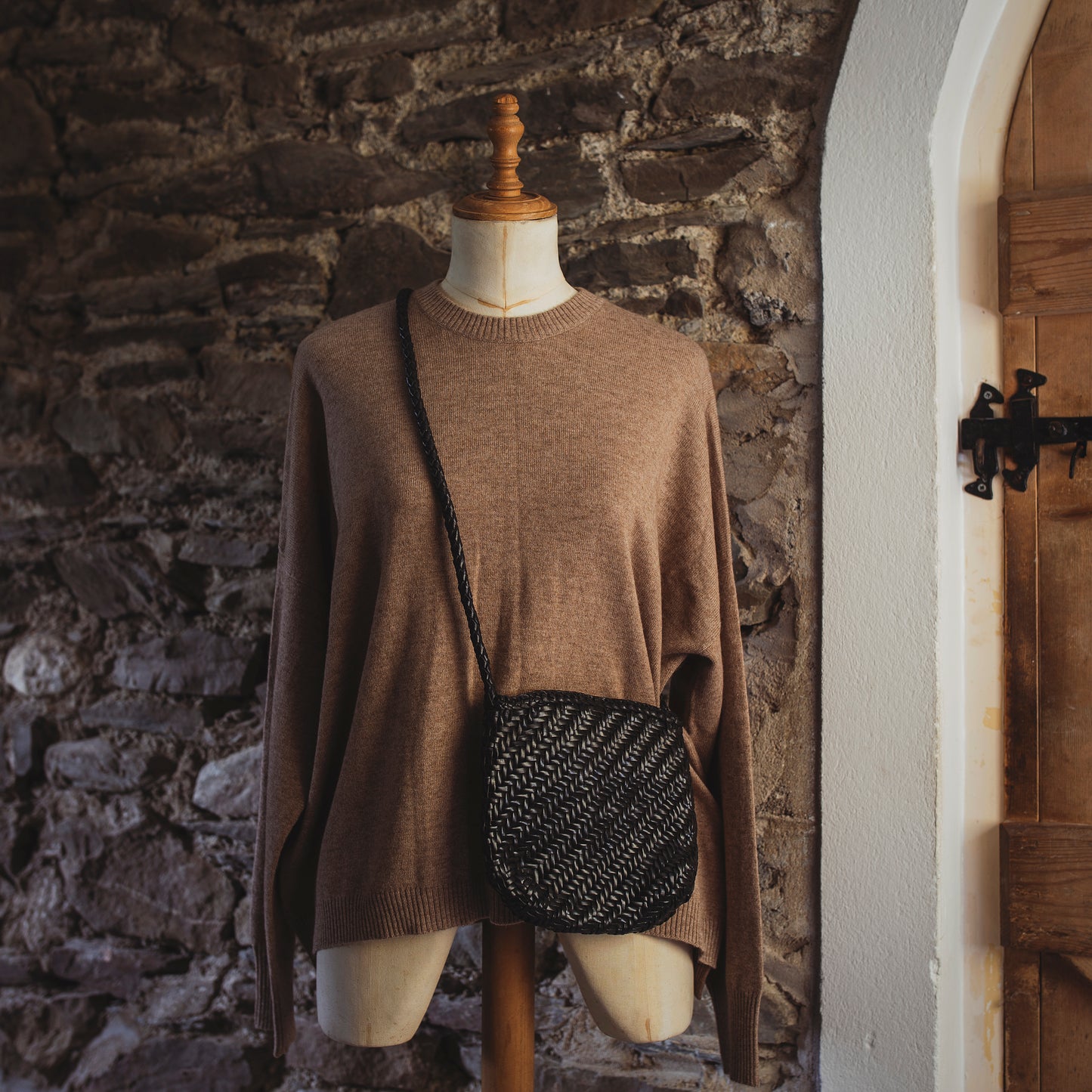 Woven Leather Small Bags