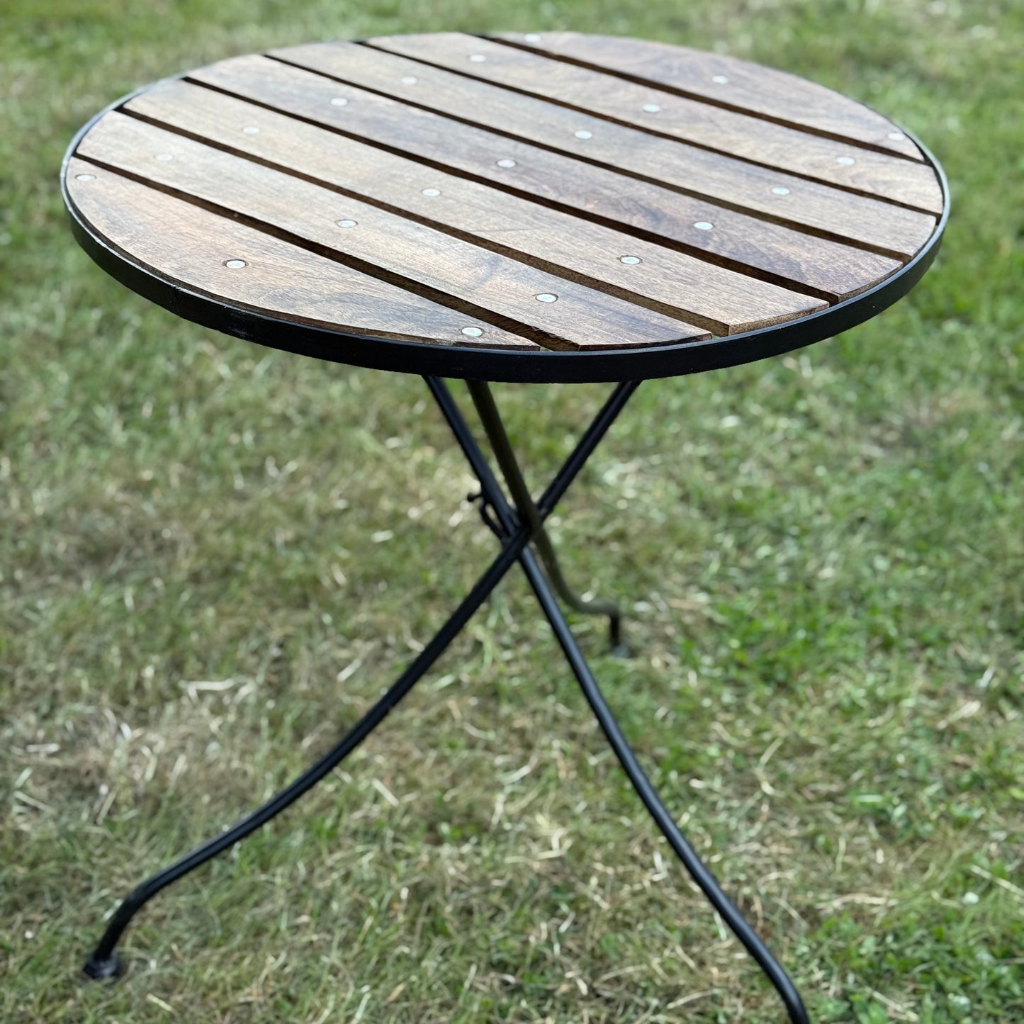 Mango And Iron Garden Table