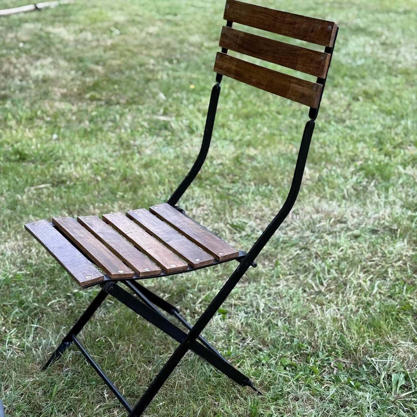 Mango And Iron Garden Chairs