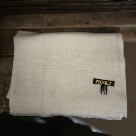 Plain Ivory Large Scarf