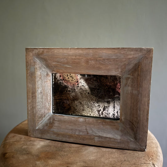 Washed Finish  Natural Mango Wood Mirror