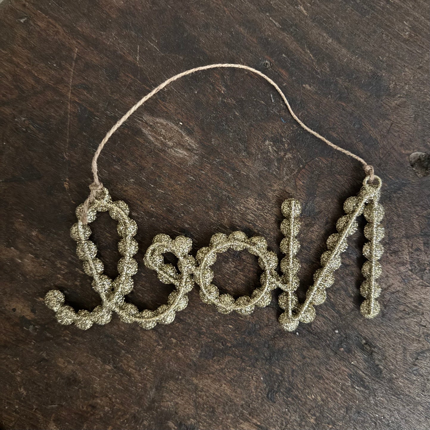 Rhinestone 'Noel' Hanging Decoration