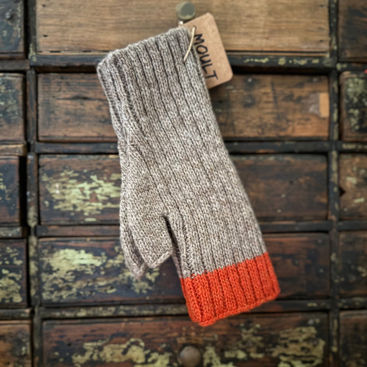 Ribbed Wool Rich Mitts