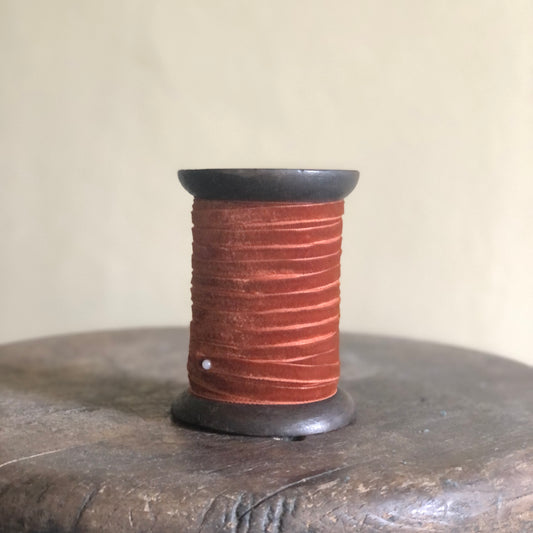 Burnt Orange Velvet Ribbon