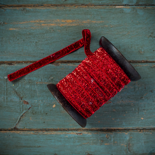 Red Glitter Ribbon