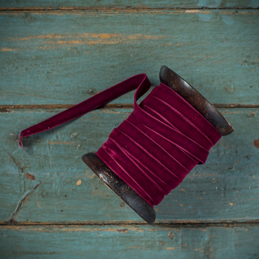 Maroon Velvet Ribbon